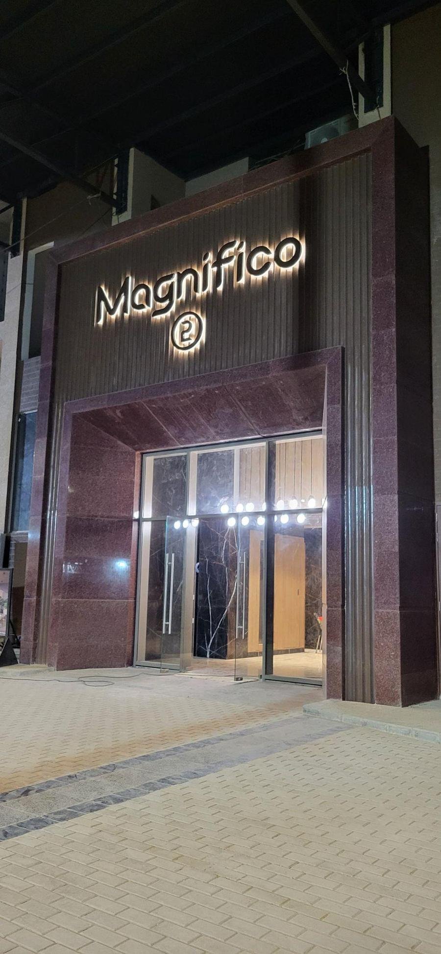 Stone and timber entrance lobby